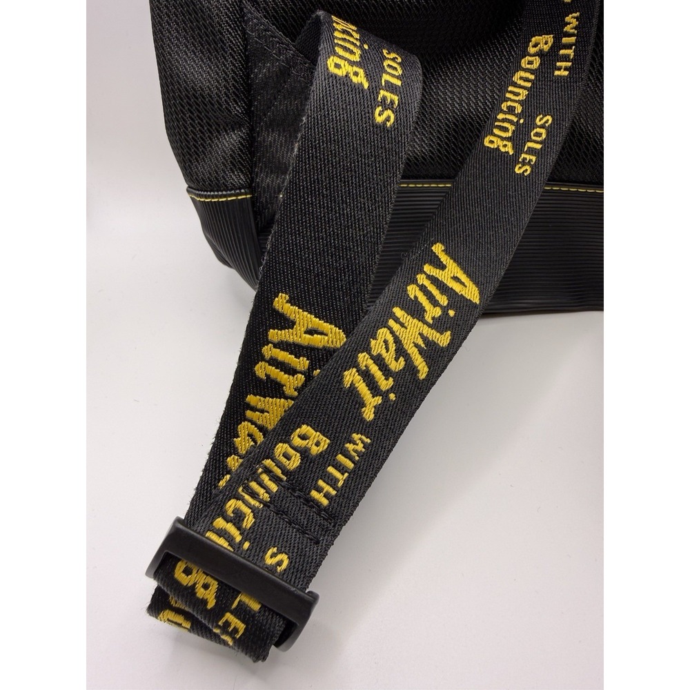 Dr Martens Groove DNA Backpack Black Yellow AirWair Bouncing Soles Mini Bag RARE - Picture 7 of 11